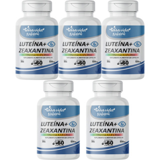 Kit com 5 Luteína Mais Zeaxantina Mais Vitaminas A, C, E e zinco 300 Capsulas em Oferta na Shopee