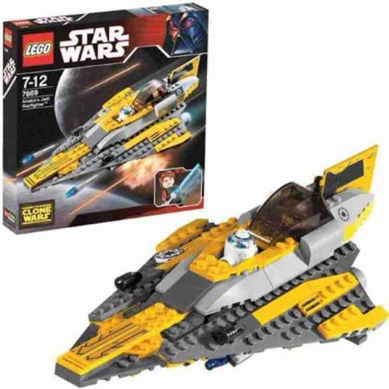 Lego Star Wars 7669 Anakin’s Jedi Starfighter (semi-novo 2008) Lego original na caixa