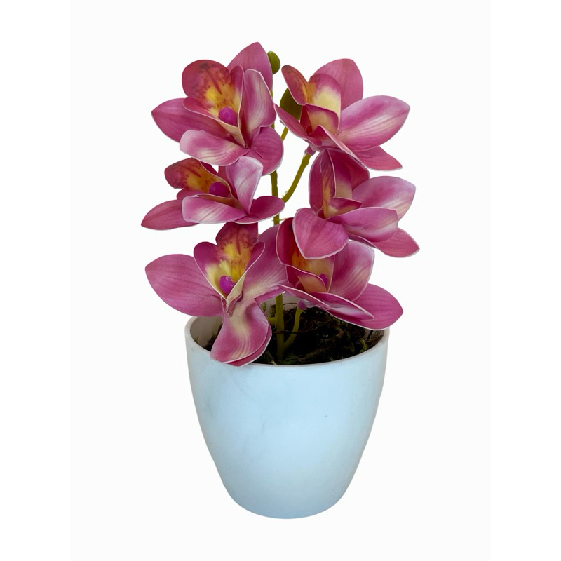 Arranjo Orquideas Planta Artificial Decorativo
