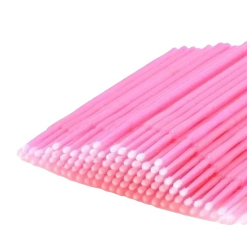 Kit 100 Escovinhas 100 Microbrush 100 Aplicador Batom