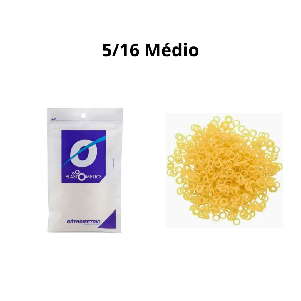 1000 Borrachinhas Elástico Para Laços Pet - 5/16 Médio - Orthometric