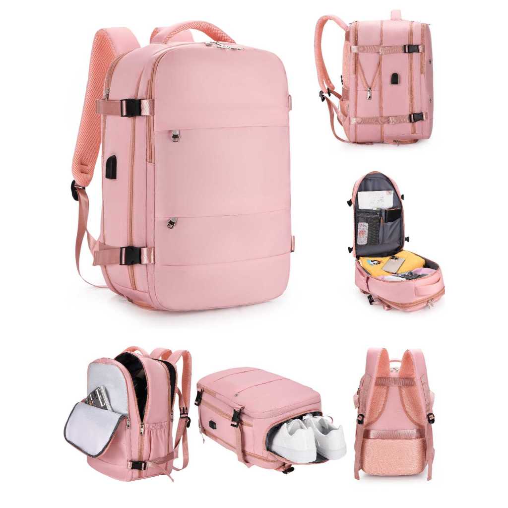 Mochila viral feminina expansivel viagem porta tenis sapato Laptop Executiva Notebook Impermeável