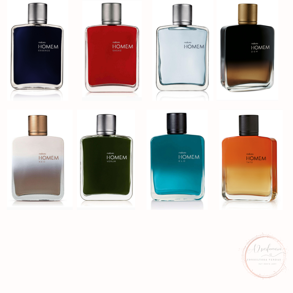 Perfume Natura Homem - 100ml - Essence, ELO, Dom, Tato .... A escolher.