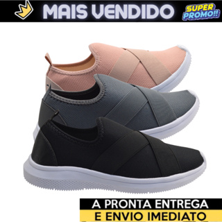 Slip on Calce Fácil Meia Feminino Super Macio e Confortável Treino e Academia  E41 em Oferta na Shopee