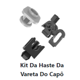 Kit Da Haste Da Vareta Do Capô FIAT• Fiorino (2012 até 2023) • Uno Novo (2011 até 2021)