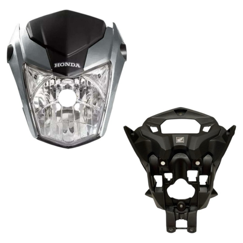 FRENTE FAROL SUPORTE CG TITAN 160 PRATA IBIUNA 2019 COMPLETA