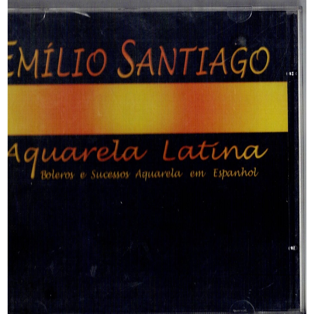 CD EMILIO SANTIAGO (Aquarela Latina) ALBATROZ impecável, com participação Roberto Menescal