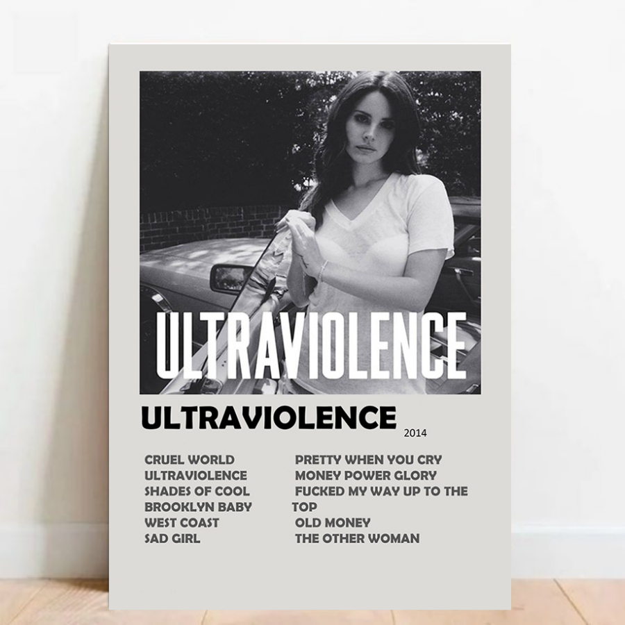 Quadro Placa Decorativa Lana Del Rey Album Ultraviolence A3 40x30 em Oferta na Shopee