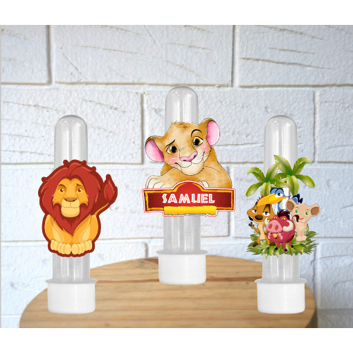 Apliques Personalizados para Tubetes Rei Leão Festa Infantil Aniversário Lembrancinhas Personalizadas