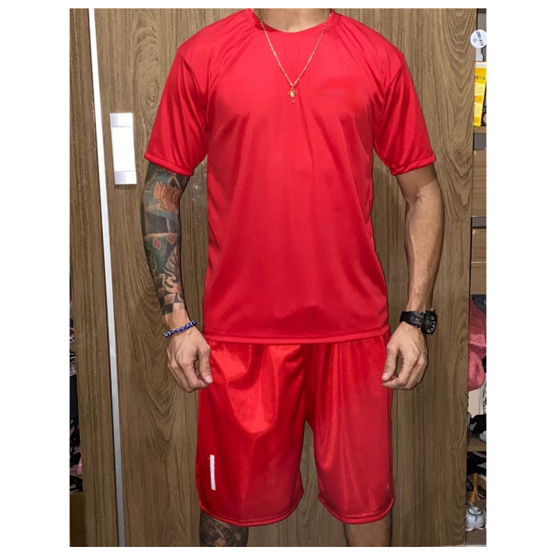 Bermuda Masculina + Camiseta Conjunto Leve e Confortável Esporte Futebol Academia Corrida PROMOÇÃO
