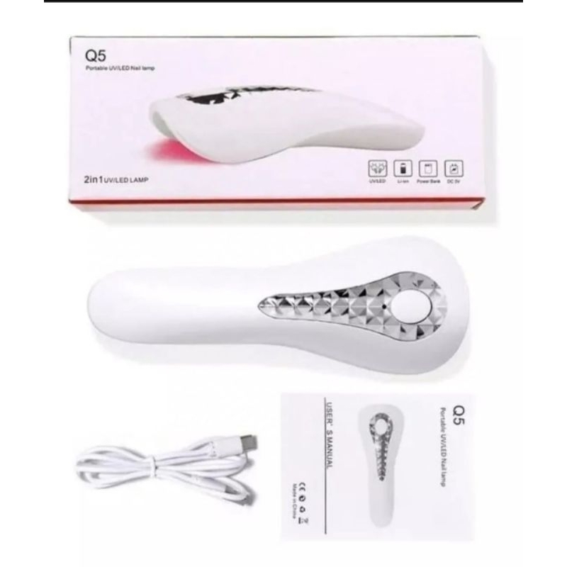 Mini Cabine Lanterna Portátil Led Uv Secagem esmalte /Gel Tipo lanterna