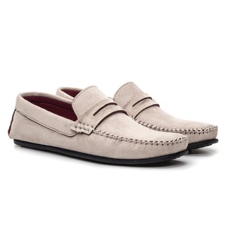 Mocassim Masculino  Casual Em Camurça Estilo Dia a Exclusivo