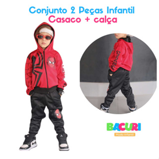 Conjunto 2 Peças Infantil Inverno Homem Aranha Com Ziper e Capuz em Oferta na Shopee