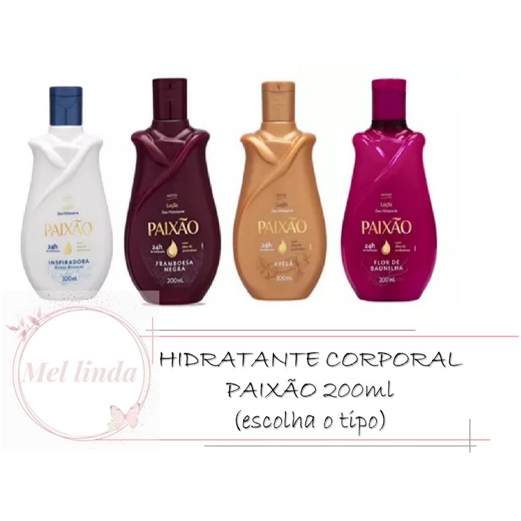 Loção Hidratante Corporal Paixão 200ml