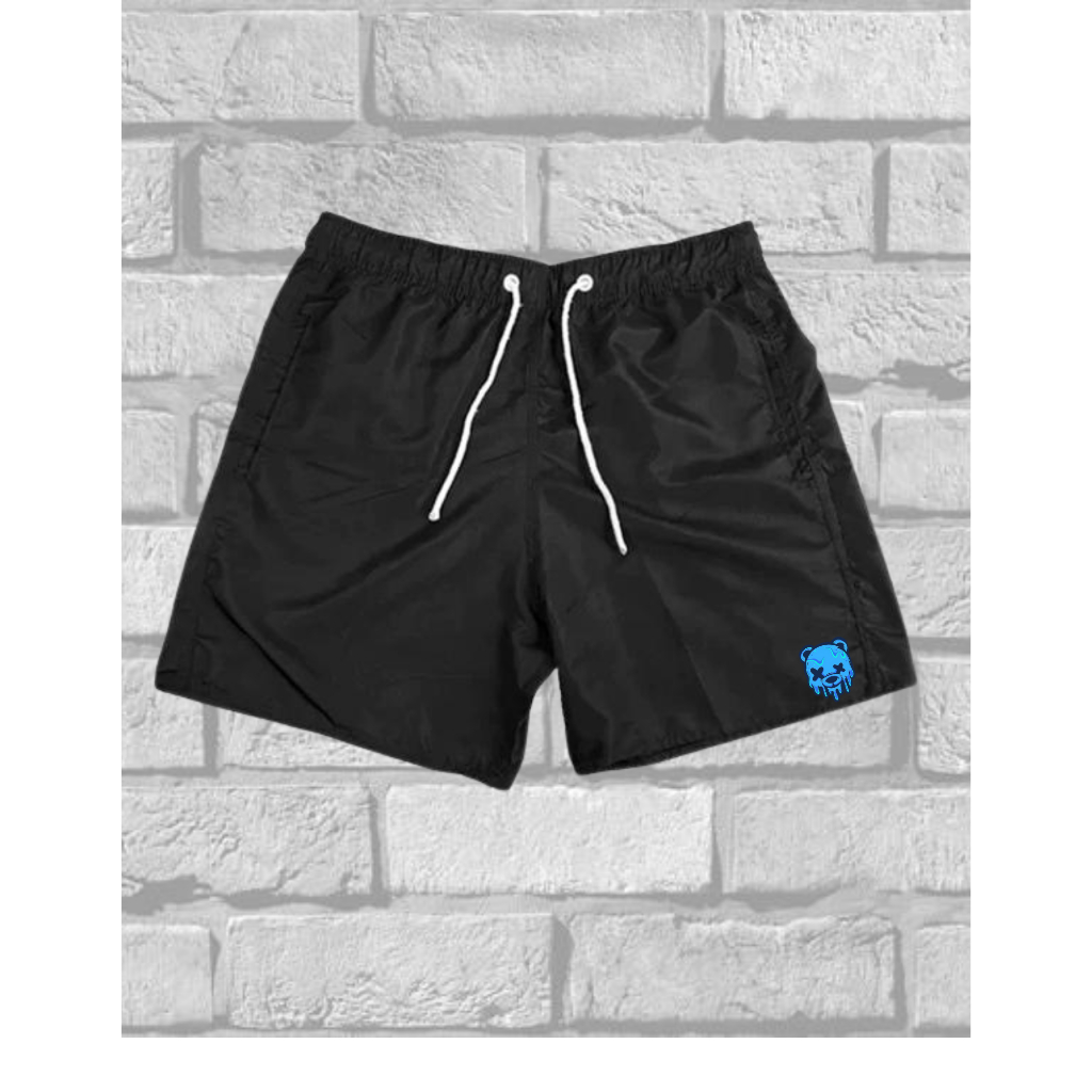 Bermuda Short Tactel Ice Bear Estampado Elastano Esporte Academia