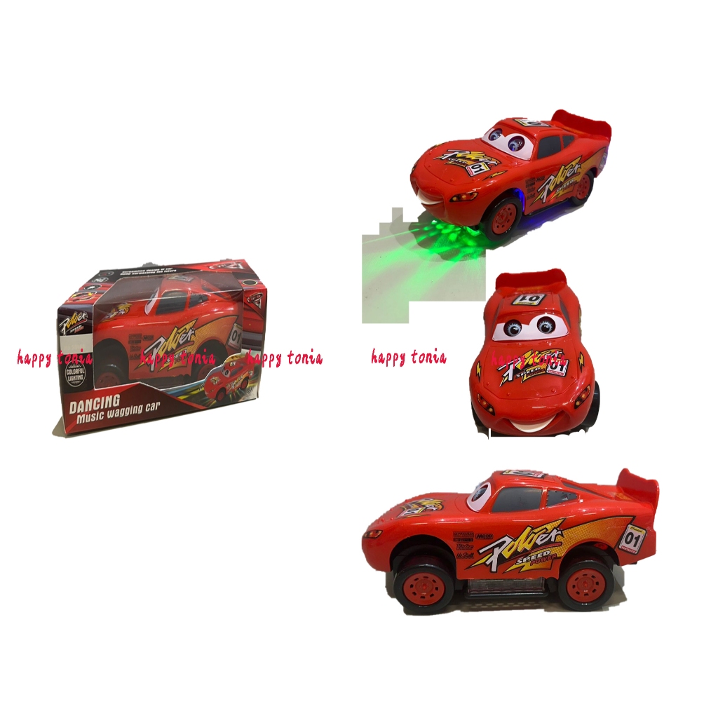 Brinquedo Carrinho Bate E Volta Com Som Luz A Pilha Vermelho Infantil