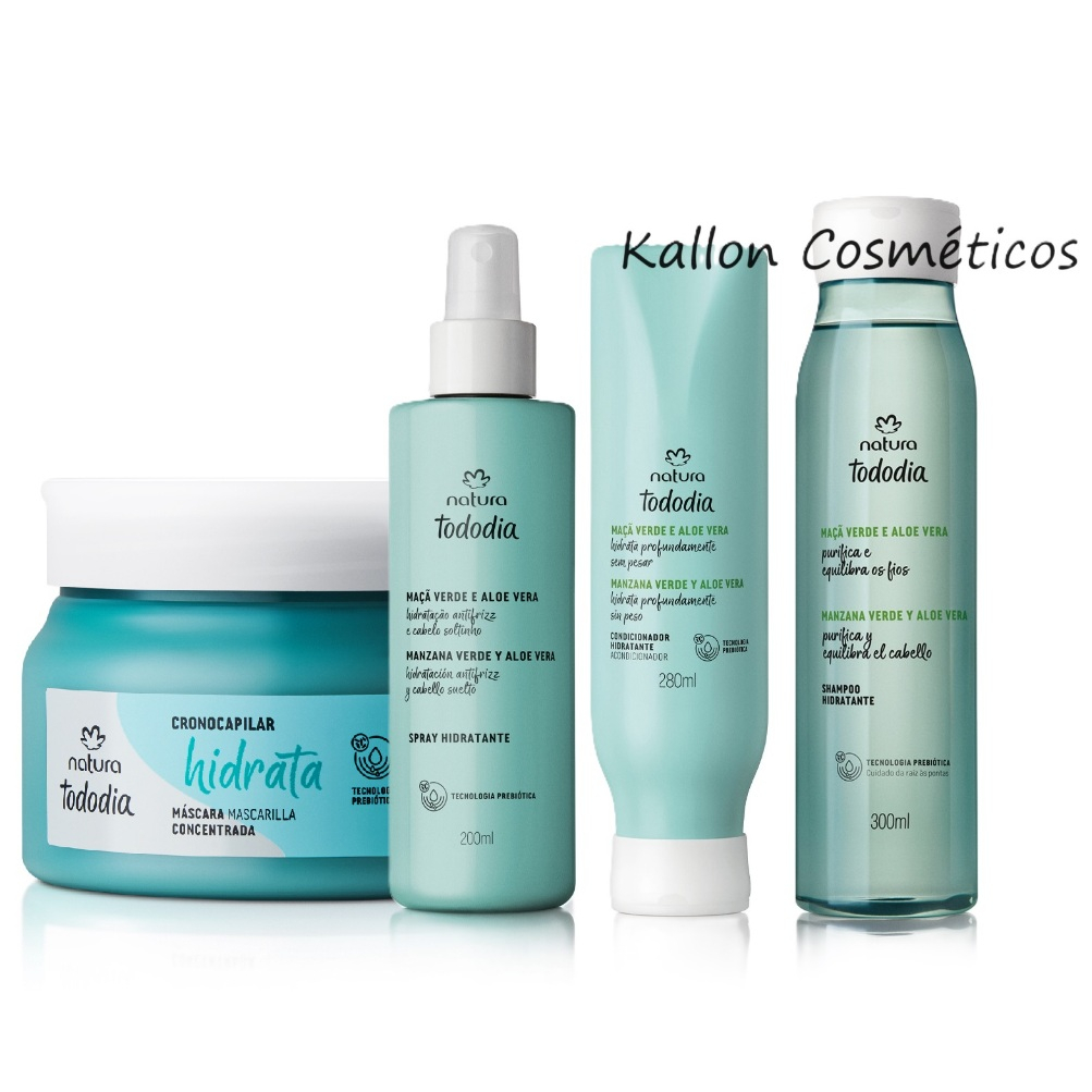 Linha Tododia Maça Verde e aloe vera, Natura Cosméticos, hidratação, Hidratante, Shampoo, Condicionador,Spray Hidratante em Oferta na Shopee