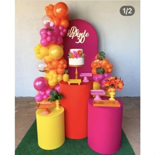 trio capas cilindros g laranja m pink p ouro + capa romano pink com rose gold em Oferta na Shopee