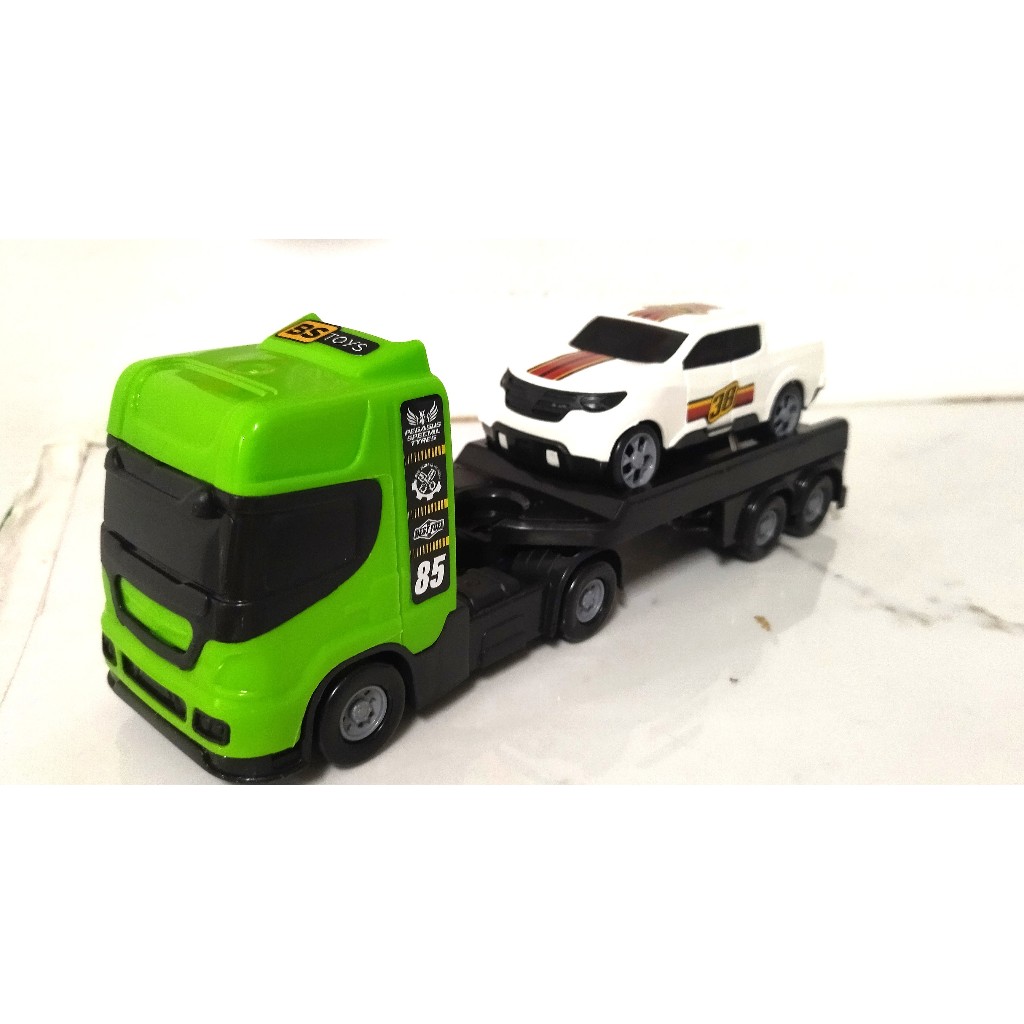 Brinquedo Caminhão Reboque com Carrinho: O Brinquedo Perfeito para Pequenos Aventureiros!