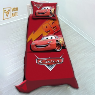 Jogo de Lençol Cobre Leito + Fronha CARROS em Oferta na Shopee