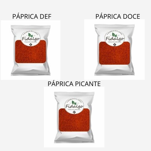 KIT PAPRICAS PREMIUM PAPRICA DEF 1KG PARICA DOCE 1KG PAPRICA PICANTE 1KG