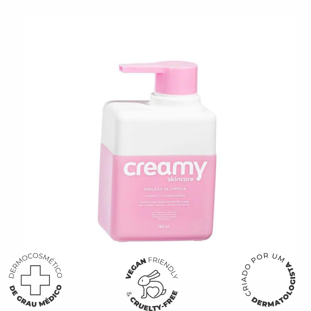 Limpiador Suave hidratante Creamy Emulsão de limpeza 180 ml