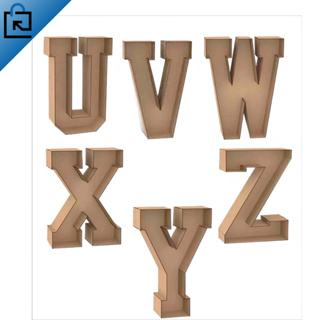 Alfabeto Estilizado 60cm MDF Cru Letras Decorativas para Eventos E Festas em Oferta na Shopee
