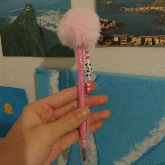 canetas com glitter personalizada em Oferta na Shopee