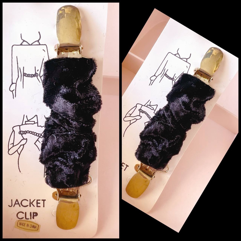 Clip Luxo regular cintura Liso ou com Flor para Jaqueta Blusa Vestido Luxo Fashion Moda