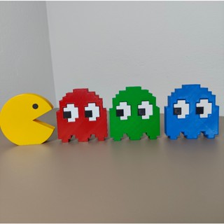 Kit Pac-Man Decoração Geek 4 peças em Oferta na Shopee