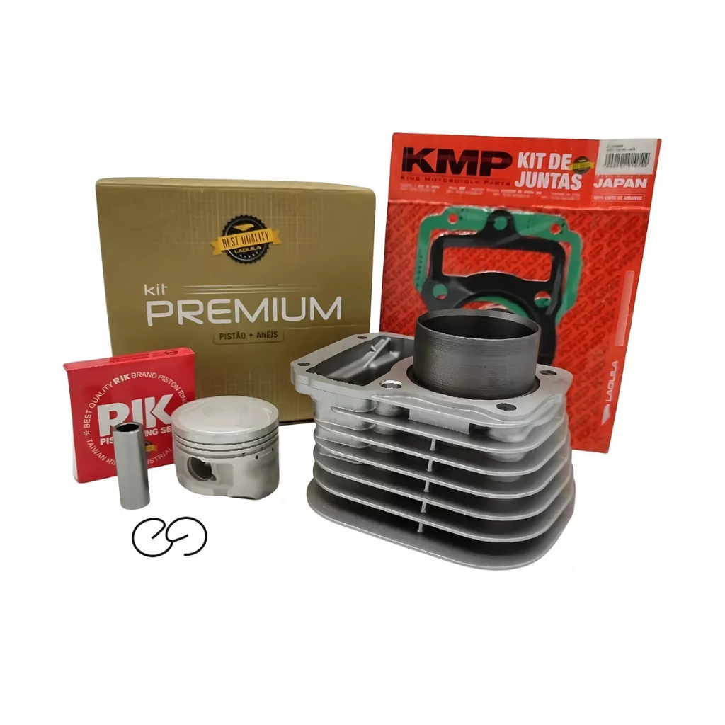 Kit Cilindro Pistão Aneis Junta Motor Crf 230 2007 a 2019 Kmp St Premium