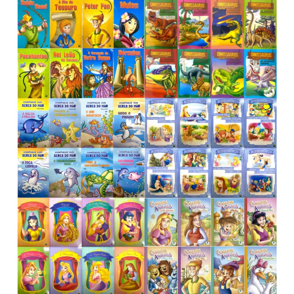 Kit 10 Livros Infantis Editora Brasileitura Realidade Aumentada Histórias Divertidas E Coloridas