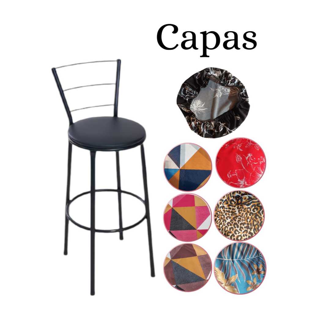 1 capa para Banco ou Banqueta 30 a 35 cm Premium em Oferta na Shopee