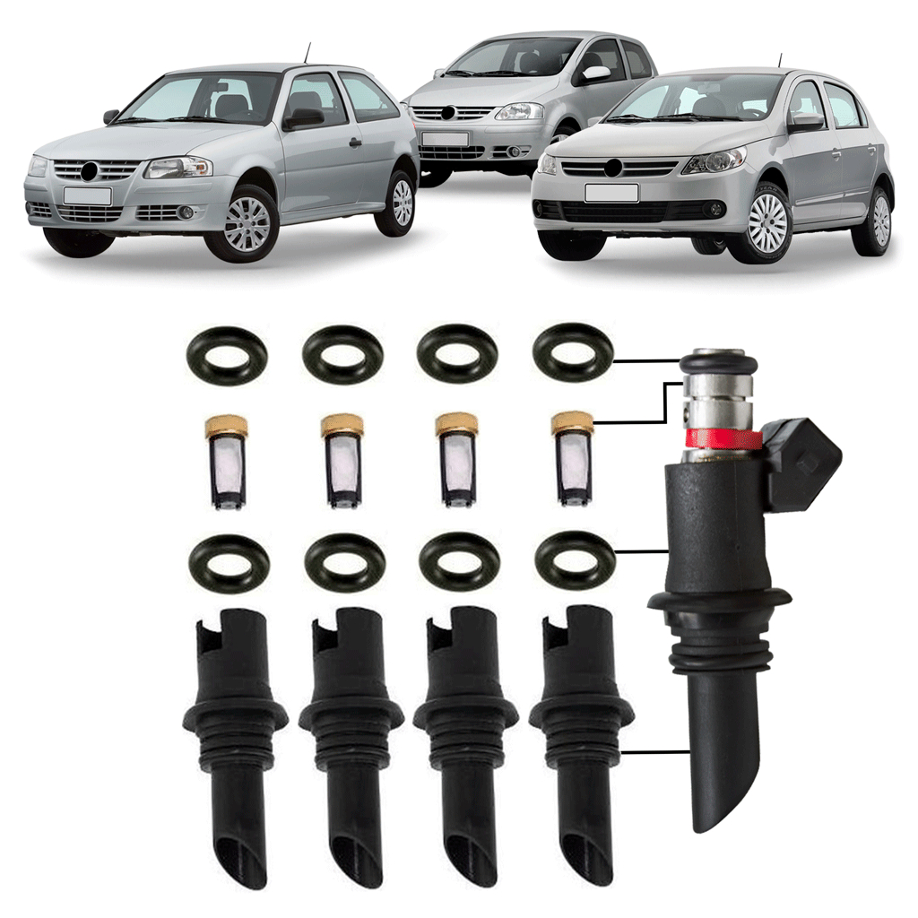 Reparo do Bico Injetor Volkswagen Gol Voyage Fox 1.0 1.6 G4 G5 Iwp176 2005 a 2016 em Oferta na Shopee