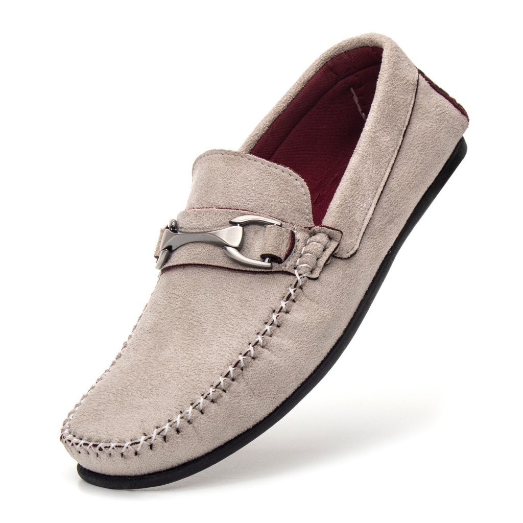 Mocassim Masculino Com Fivela e Sola de Borracha