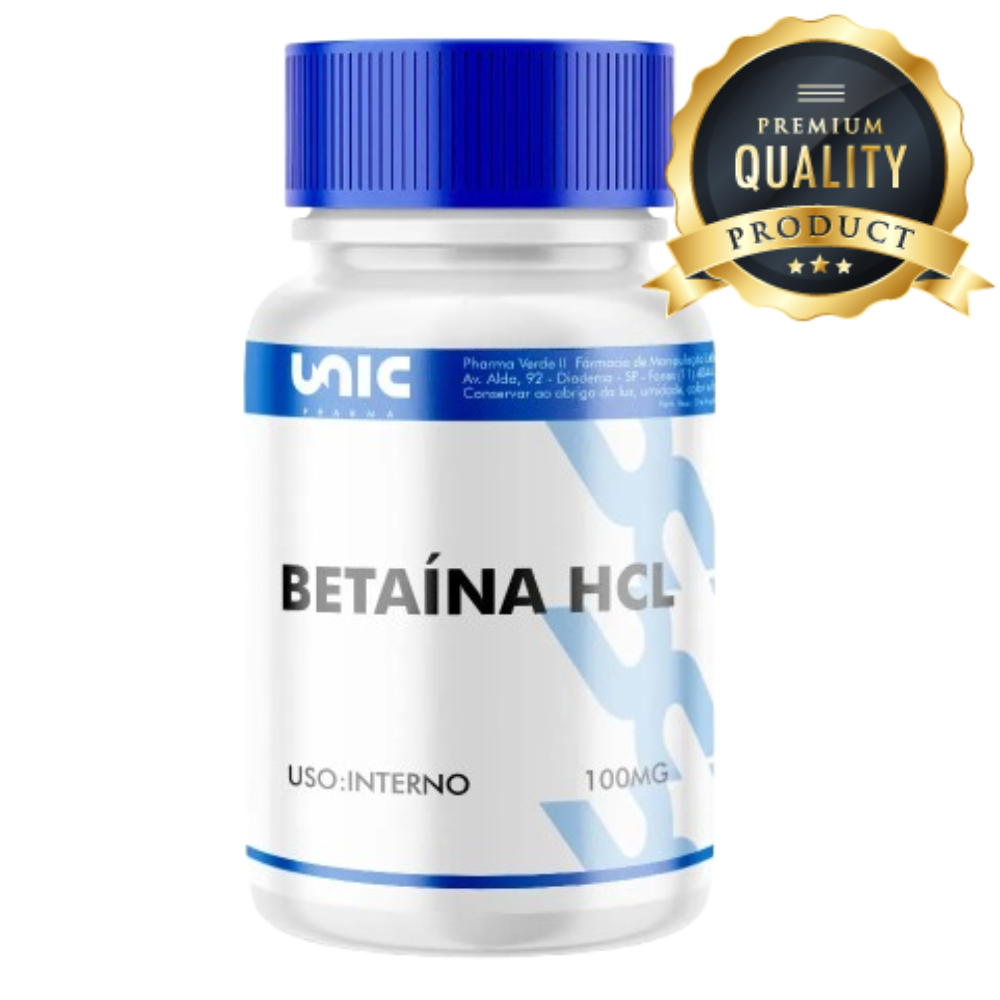 Betaína HCL 100mg C/60 Cápsulas em Oferta na Shopee