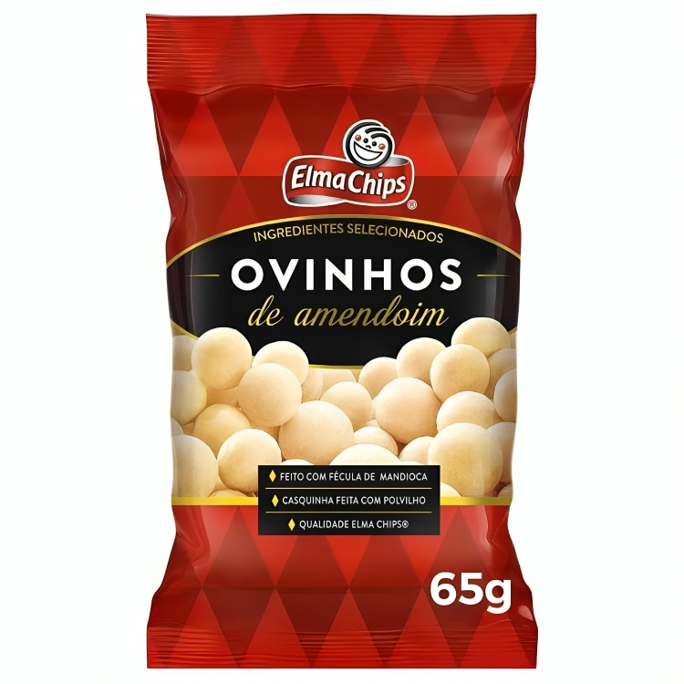 Ovinhos De Amendoim 65g Elma Chips em Oferta na Shopee