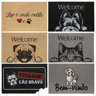 Tapete Capacho Porta De Entrada 40x60cm Pet Ideal Para Cães Gatos Vinil Premium Kapazi em Oferta na Shopee