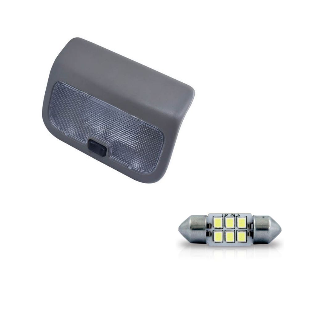 Lanterna para Teto com LED Torpedo Fiesta 96/06 Courier 97/01 em Oferta na Shopee