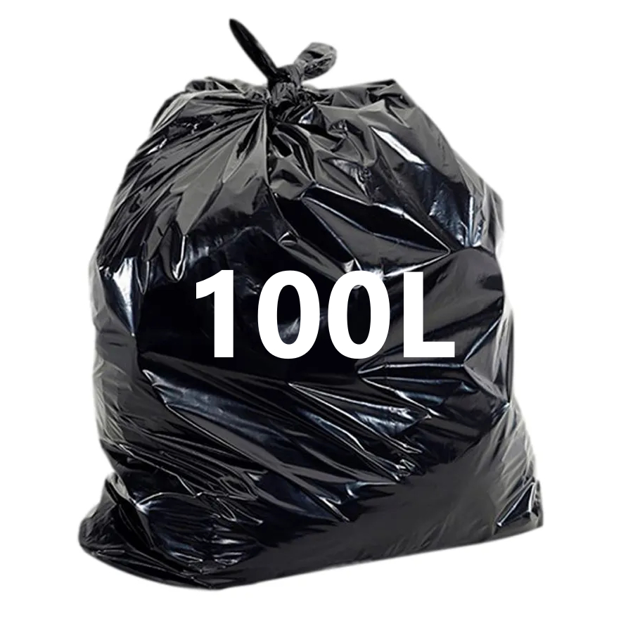 Saco De Lixo Preto 100 Litros 75x80 100 unidades ou 50 Unidades