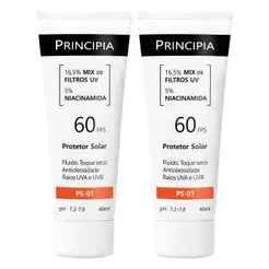 Principia Kit 2 Protetores Solares Facial PS-01 FPS 60