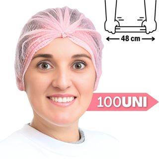 Touca descartável ROSA c/ Elástico TNT - 100 Unidades em Oferta na Shopee