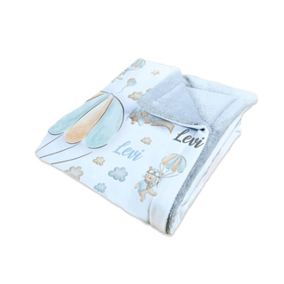 Manta Bebê Personalizada com o Nome do Seu bebe(SEM BOLINHAS NAS LATERAIS) - URSO em Oferta na Shopee