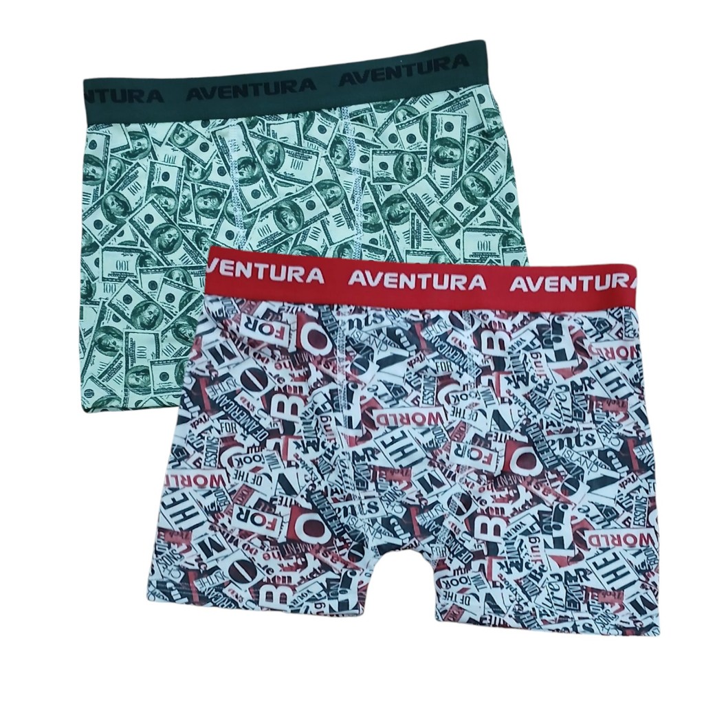 Kit 2 à 5 Cueca Boxer Infantil Estampada Confortável e Ajustável