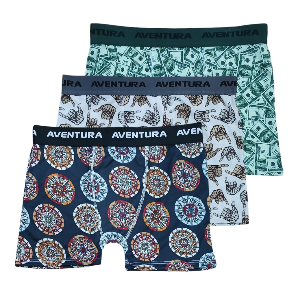 Kit 3 ou 2 Cueca Boxer Infantil Confortável e Respirável com Tecido Flexível