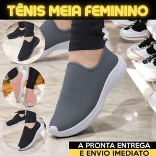 Tênis Meia Cinza Super Macio Leve e Confortável Lançamento 26 Ao 41 G1 em Oferta na Shopee