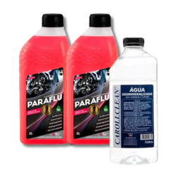 KIT 2 LITROS DE PARAFLU CONCENTRADO MAIS 1 ÁGUA DESMINERALIZADA