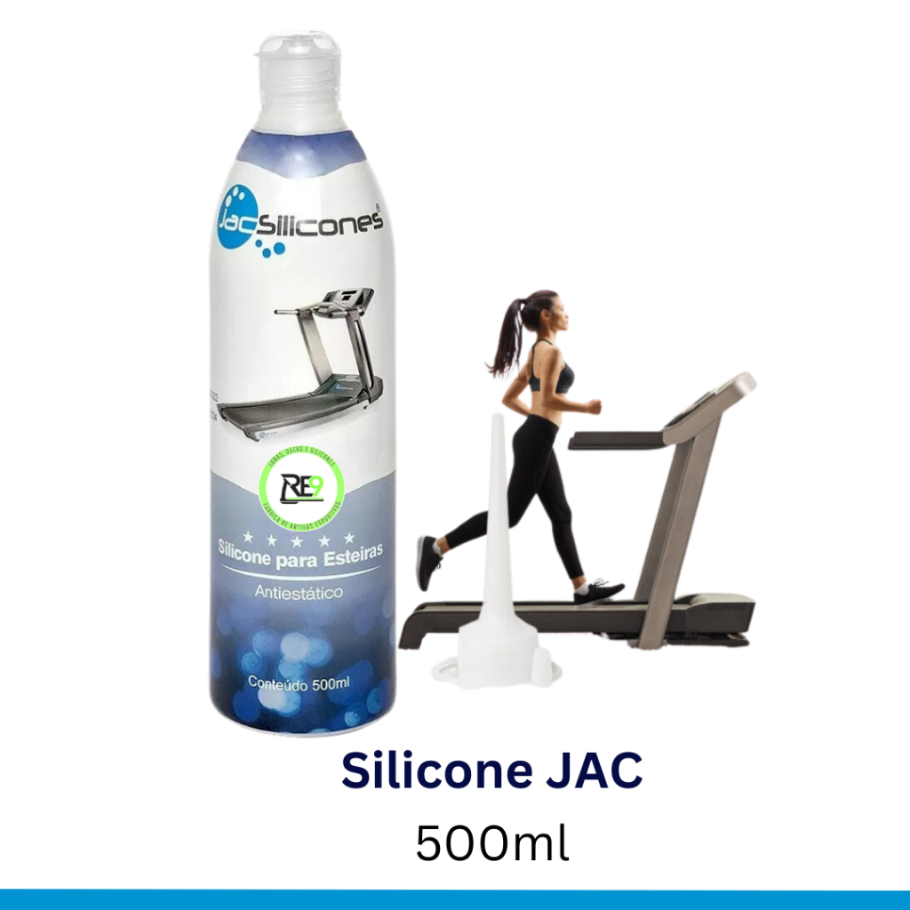 Silicone Lubrificante 500ML 100% Puro JAC Fitness Line - Alta Performance e Proteção para Esteiras