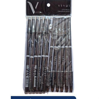 LAPIS DE OLHO PRETO VIVAI P/12 UNI COD.252 em Oferta na Shopee