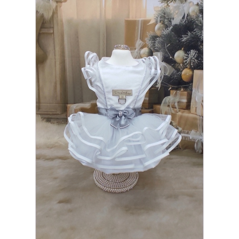 Vestido Branco Pet Cachorro Dudog Vest